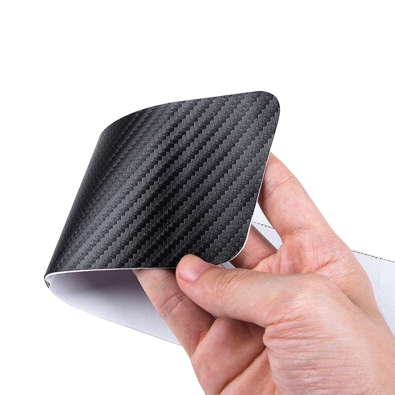 Nẹp Cửa Cốp Vân Carbon Chống Trầy Xước Trơn Trượt, Bảo Vệ Cửa Xe Ô Tô Có Logo Hãng Xe KIA