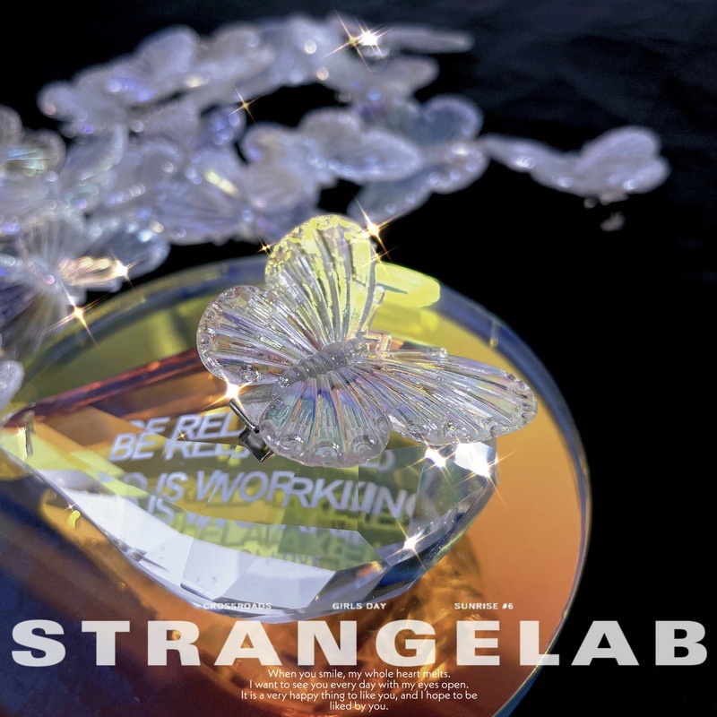 Kẹp Tóc Mái Ngang Trong Suốt Hình Bướm / Nàng Tiên Cá Dễ Thương