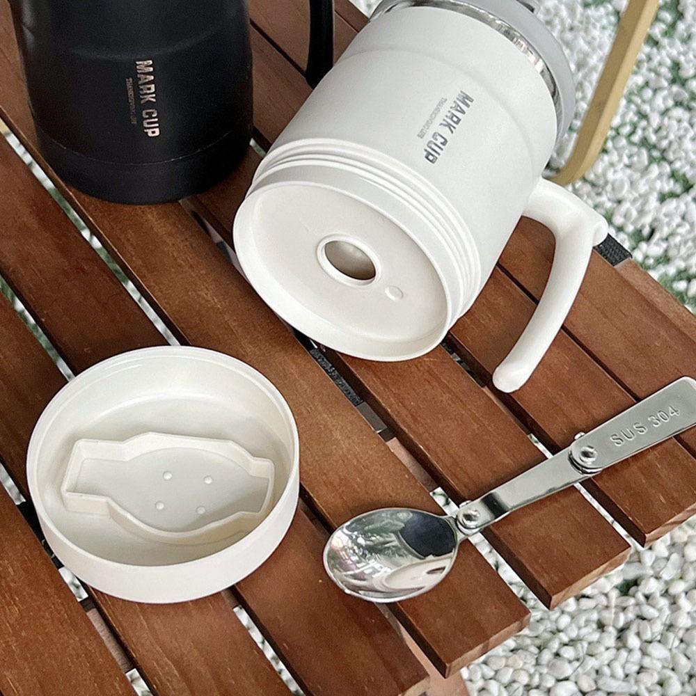 LAKAMIER Cốc Uống Cà Phê 400ML Kèm Muỗng