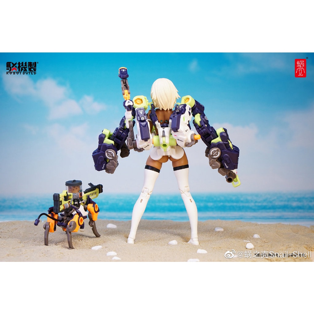 Mô hình chính hãng Snail Shell: Milk Tea Girl cùng set robot Sea Wolf