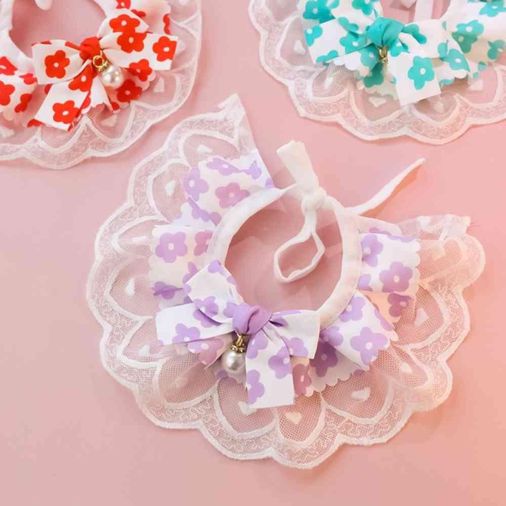 Vòng Cổ Lưới Thắt Nơ Có Thể Điều Chỉnh Dành Cho Thú Cưng