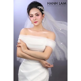 Voan phồng đính đá trai