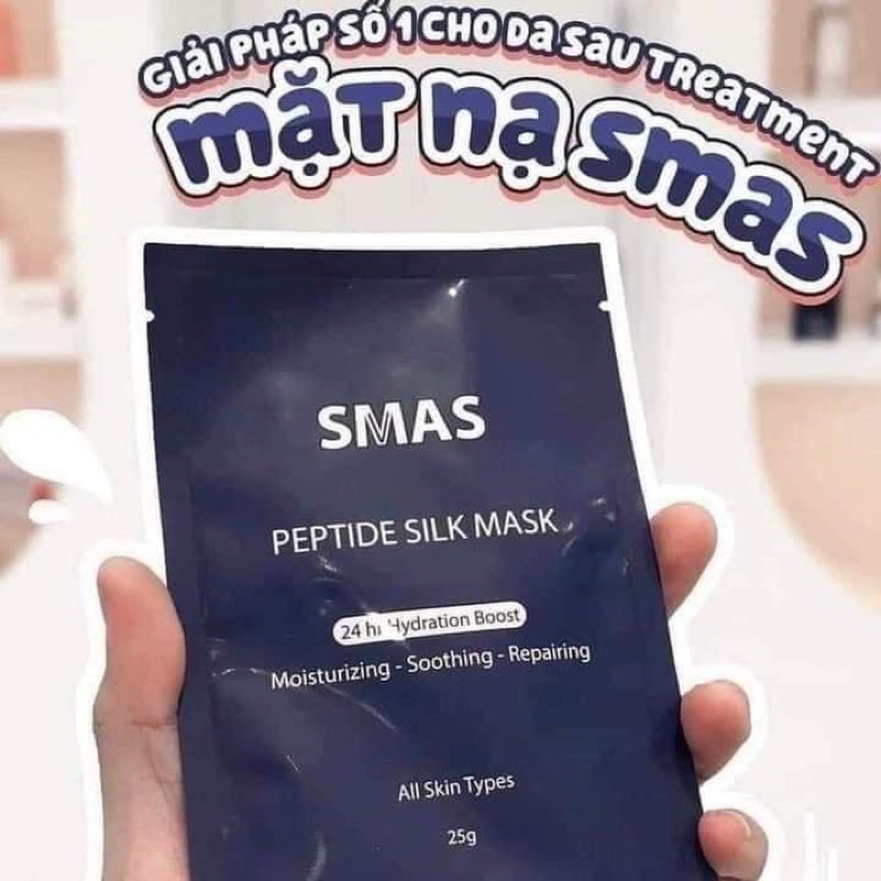 Mặt Nạ Phục Hồi Cấp Ẩm Cao Cấp Smas Peptide Silk Mask -1 Miếng