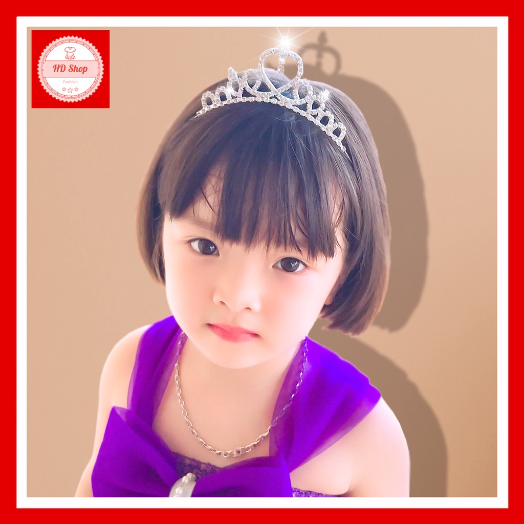 Vương miện cho bé gái, vương miện công chúa sáng bóng, bắt mắt và nổi bật
