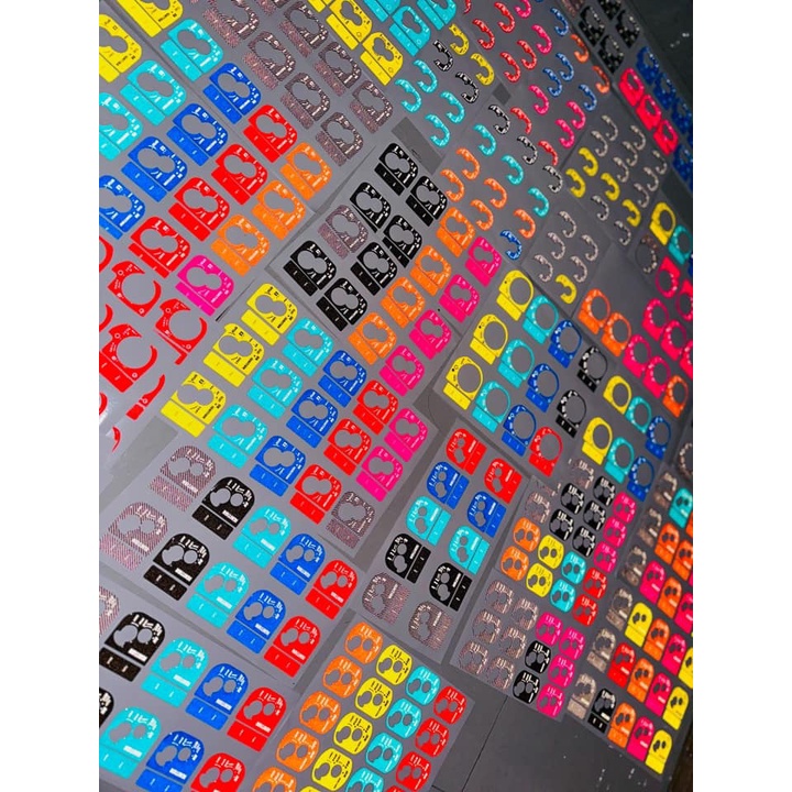 Bộ Tem Sticker Phảng Quang Nổi 3D Dán Ổ Khoá Ab 110 Click cũ … ✌🇻🇳