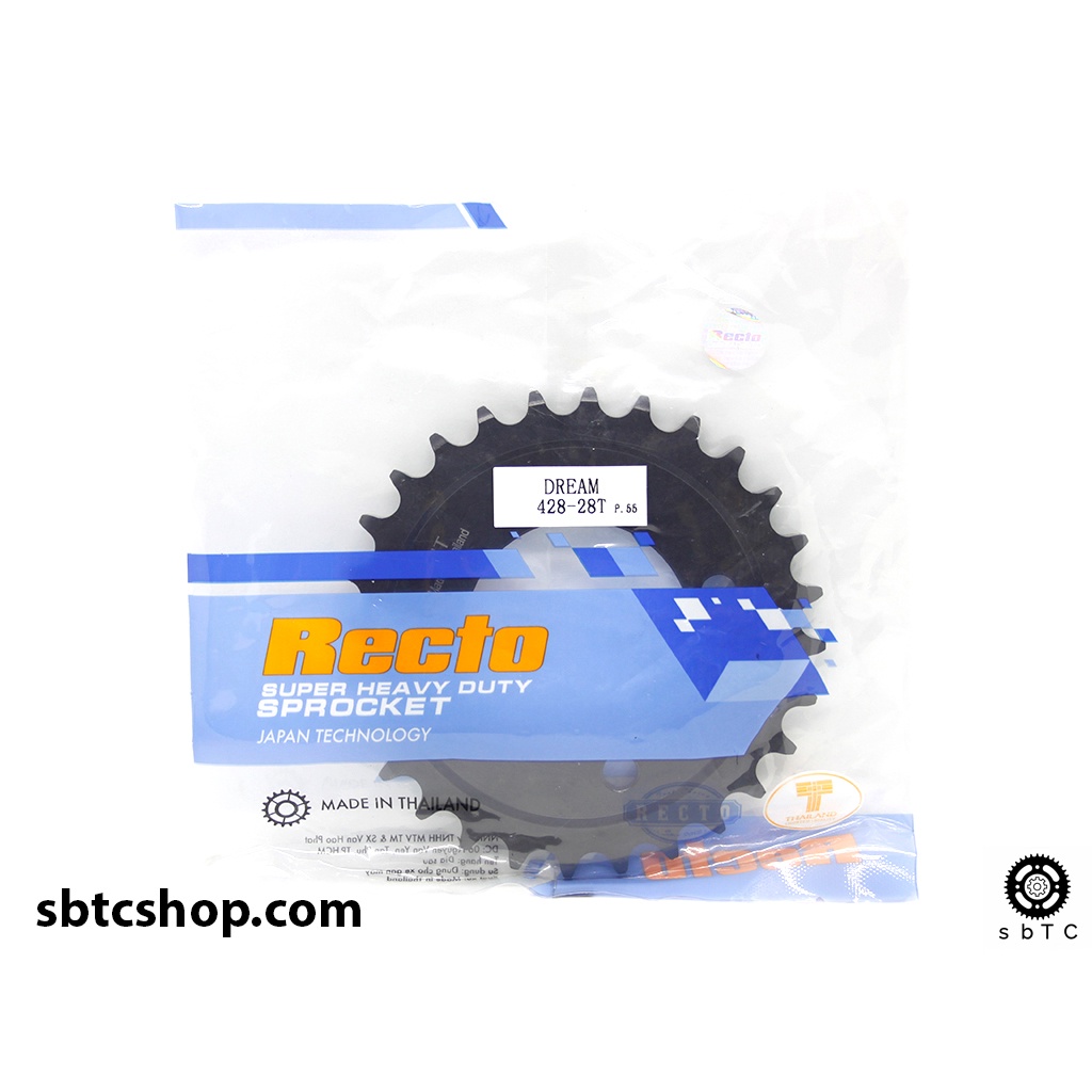 Dĩa RECTO 26 28 30 32 răng cho xe độ Dream Wave đời cũ Cub Future 1 chính hãng