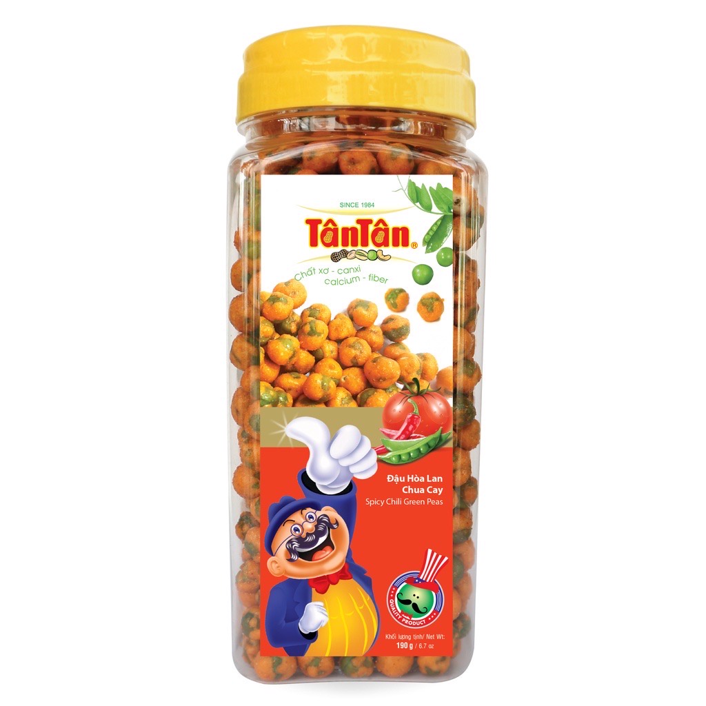 Combo Đậu Phộng Hoà Lan Chua Cay Tân Tân 190g - Đậu Phộng Tân Tân Vị Rau Cải 190g - Đậu Phộng Mè Trắng 240g