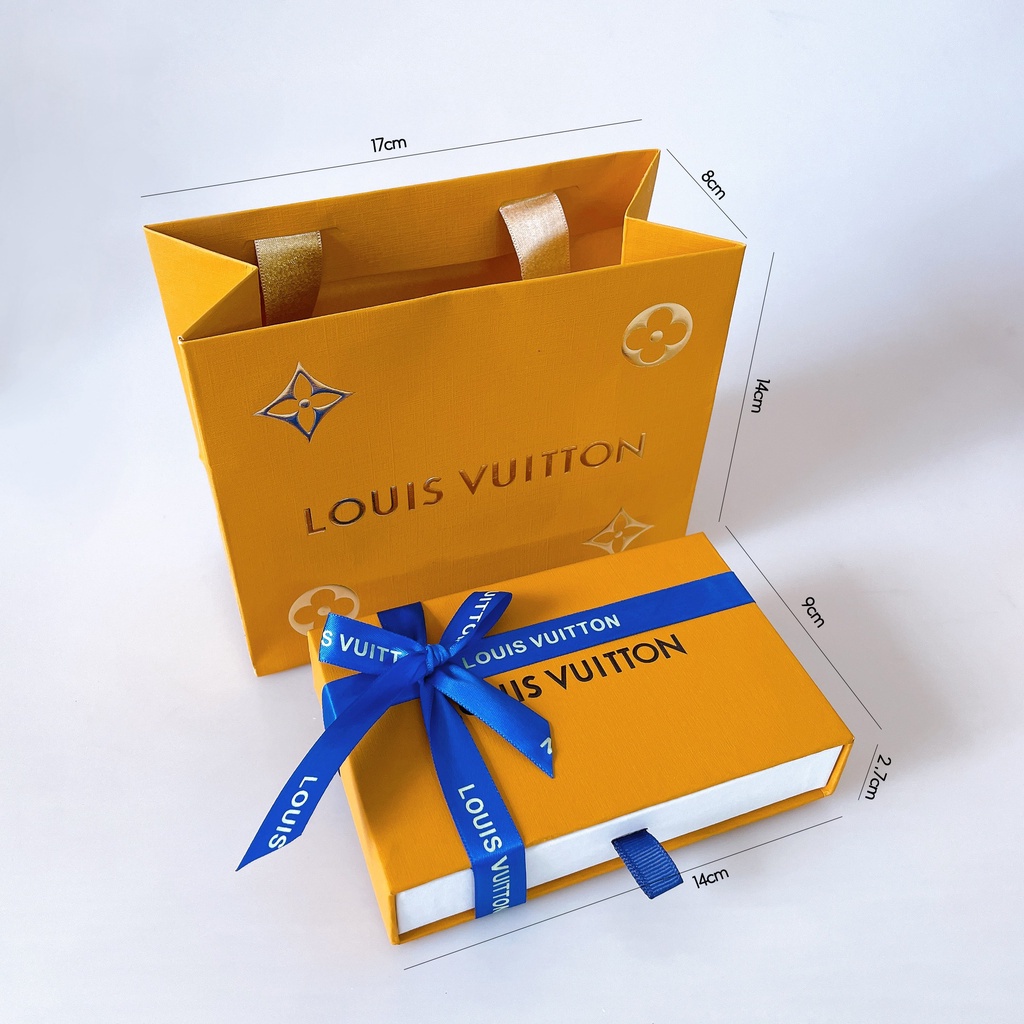 Hộp Louis Vuitton Họa Tiết Mono Fullbox Đầy Đủ Hộp, Túi Xách, Túi Vải Kích Thước 14x17cm