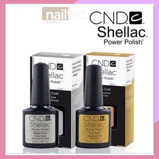 Cặp Base - Top CND Sơn Gel Siêu Bóng Bền  7,5ml
