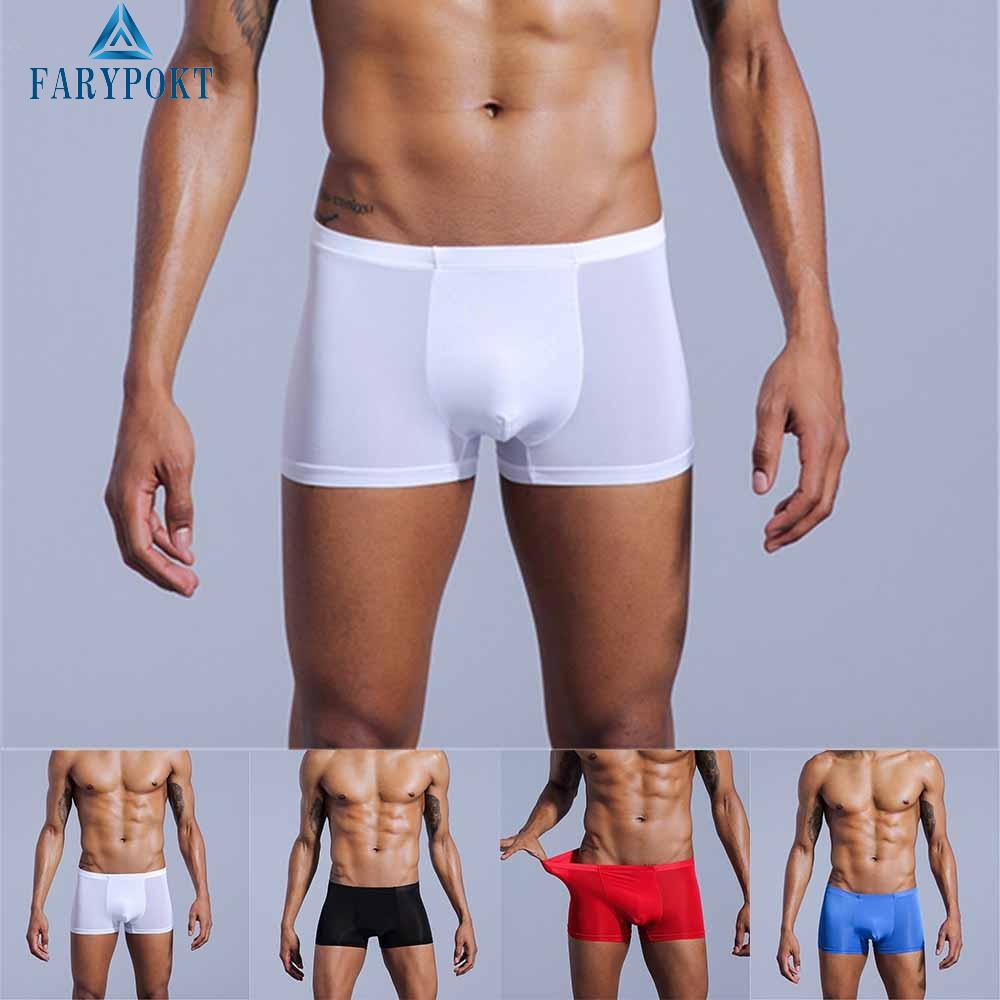 Quần Lót Mềm Mại Thoáng Khí Màu Trơn Cho Nam