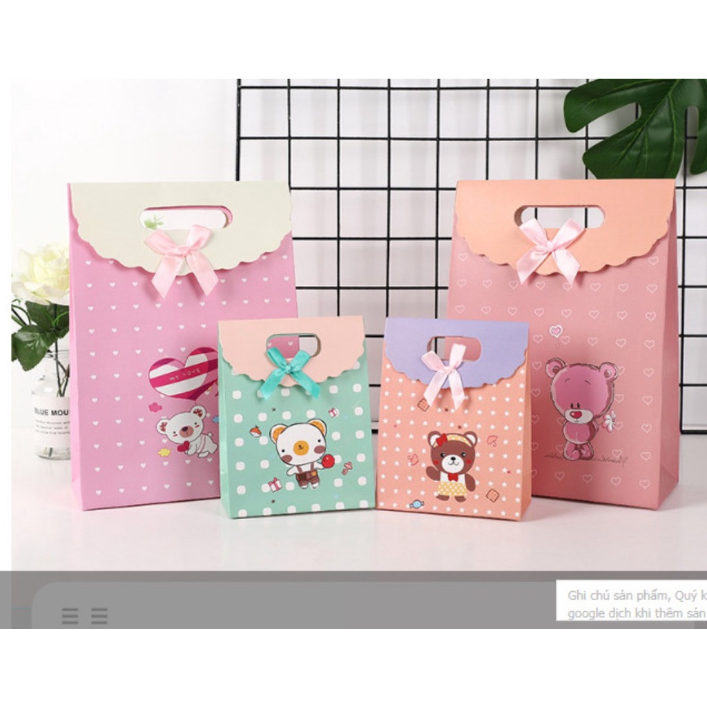 Túi đựng quà có nắp dán
