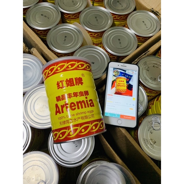 Artemia ấp nở lon vàng