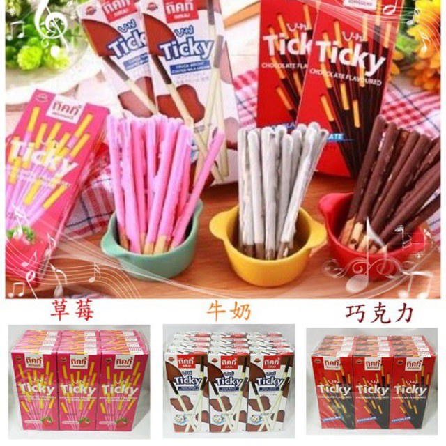Bánh Que Ticky Thái Lan Đủ Vị Socola, Dâu, Sữa Lốc 12 hộp SP41232288