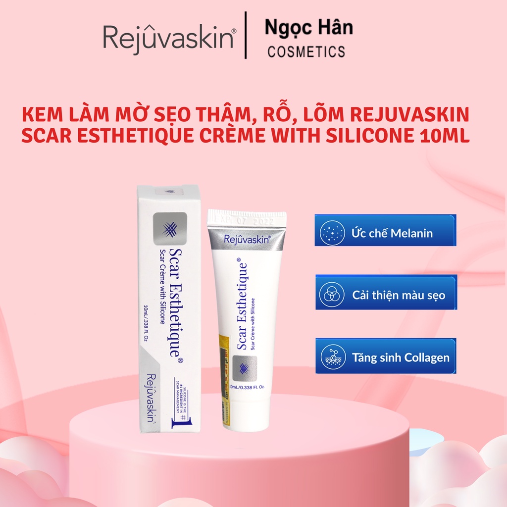 Kem xóa Sẹo Thâm, lấp đầy Sẹo Rỗ, Sẹo Lõm Scar Esthetique 10ml của Rejuvaskin - ngochan cosmetics