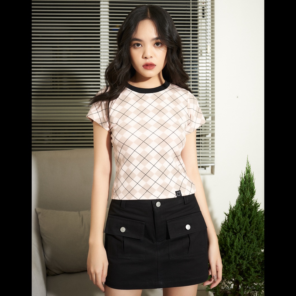 Chân Váy Túi Hộp PRADIES Kaki Box Skirt