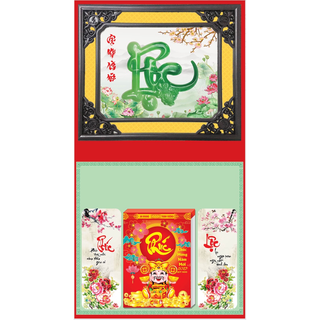 LỊCH TẾT 2024 - LỊCH XUÂN GIÁP THÌN - BÌA LỊCH KHÁNH NGỌC PHÚC LỘC THĂNG LONG