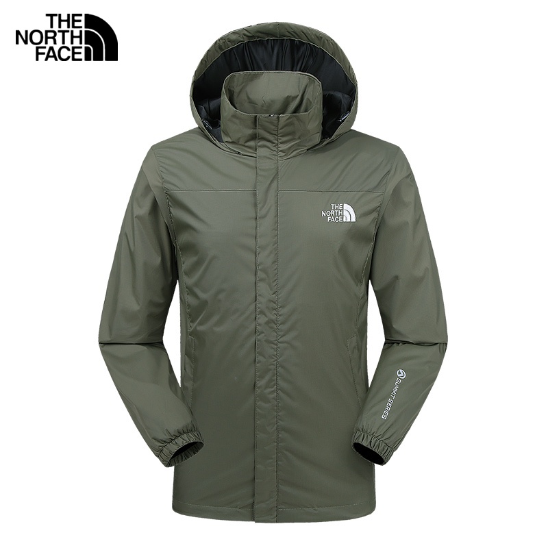 Áo Khoác Có Mũ Trùm Đầu Chống Gió Chống Thấm Nước Thêu Logo The North Face Chính Hãng Unisex