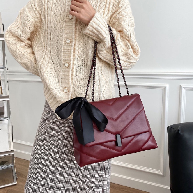 Mischa Túi Xách Da PU Sức Chứa Lớn Màu Trơn Phong Cách Phương Tây Thời Trang Cho Nữ