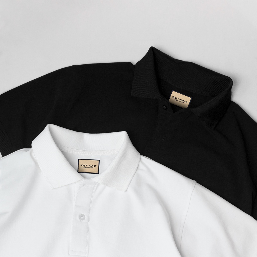 Áo Polo nam có cổ BASIC TRƠN vải cá sấu Pique Cotton 100%, chỉn chu, sang trọng - SOUL OF A NATION