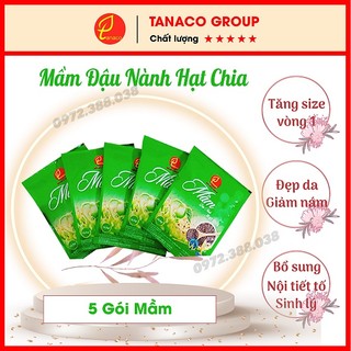 Xuất Trải Nghiệm 5 gói Mầm Đậu Nành Hạt Chia Tăng Vòng 1, Bổ Sung Nội Tiết Tố, Lợi Sữa An Toàn, Hiệu Quả