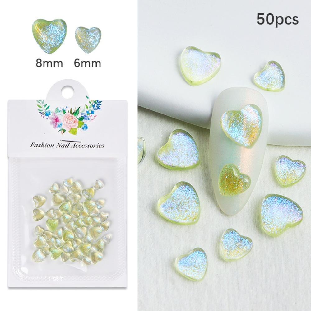 Phụ Kiện Trang Trí Móng Nghệ Thuật Hình Trái Tim Nhiều Kích Cỡ Dành Cho Nữ