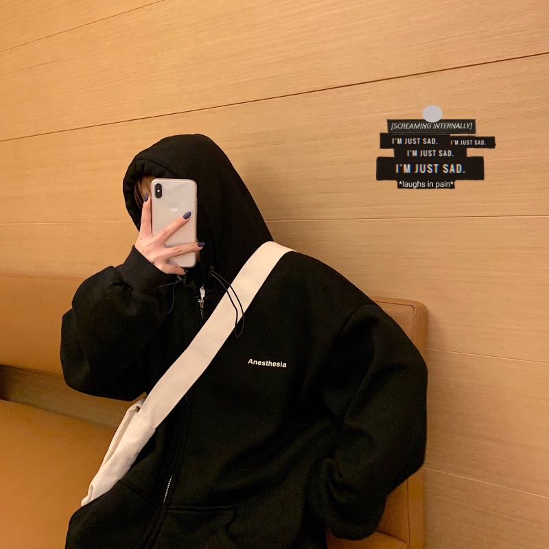 NRVP Áo KhoáC Hoodie Tay DàI KiểU DáNg Thể Thao Cho Nữ