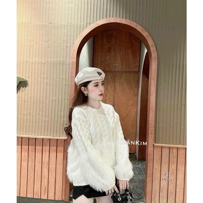 Áo len tay lông mềm mịn hàng Quảng Châu cực xinh