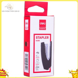Dập ghim /bấm ghim chân #10, 15 trang, Deli - 1 cái E0238