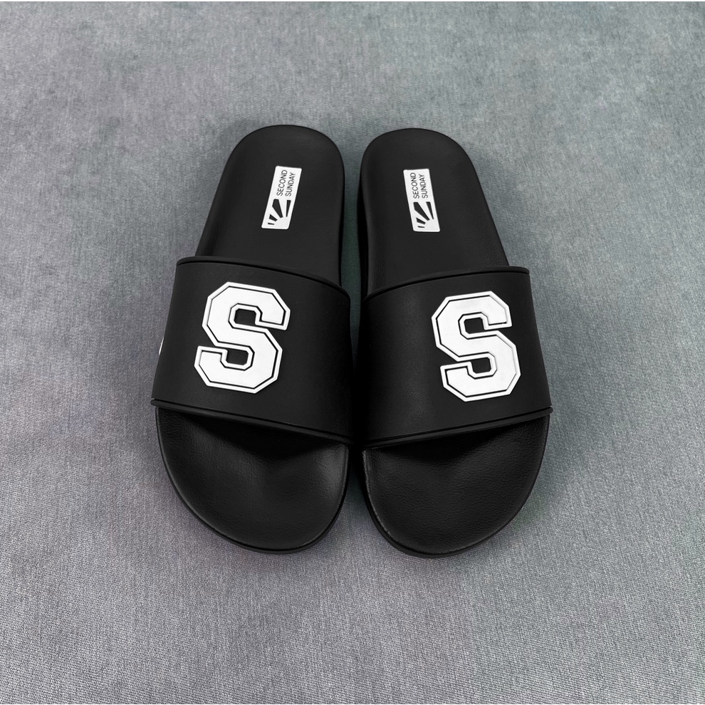 Dép Nam Nữ Unisex Quai Ngang Slipper Local Brand Second Sunday Fullbox Evening Slide SL04