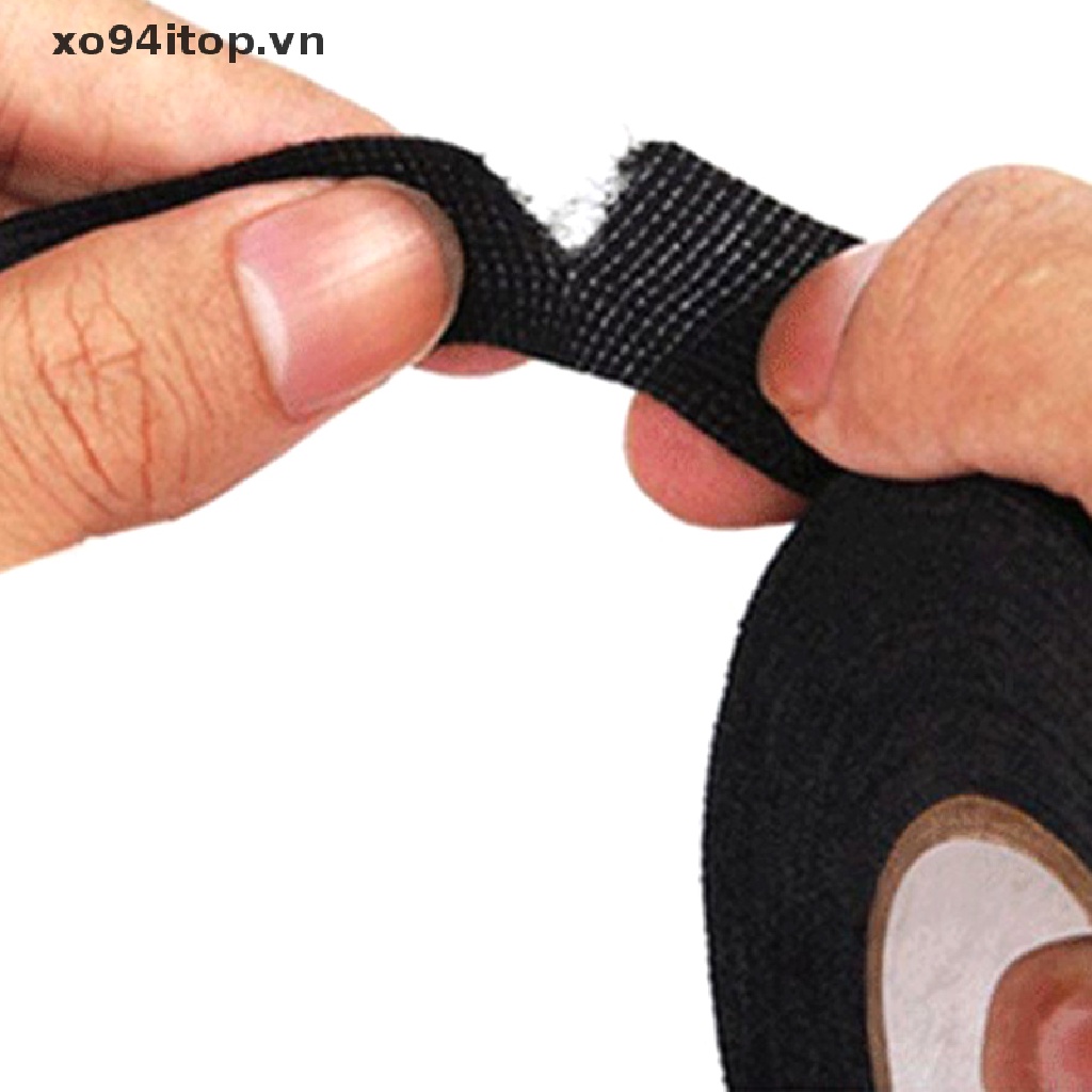 Cuộn Băng Keo Vải 15M Chịu Nhiệt Chống Lửa Cho Dây Cáp Xe Hơi