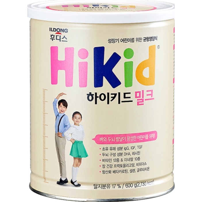 Sữa Hikid vani 600g combo 6 hộp