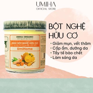 Tinh Bột Nghệ Đắp Mặt Nạ Và Uống Hữu Cơ UMIHA |100% Organic 135g Giúp Dưỡng Da Hiệu Quả