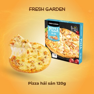 Bánh Pizza Hải Sản FRESH GARDEN 120g Thơm Ngon Tiện Lợi Chỉ 10 Phút Nướng