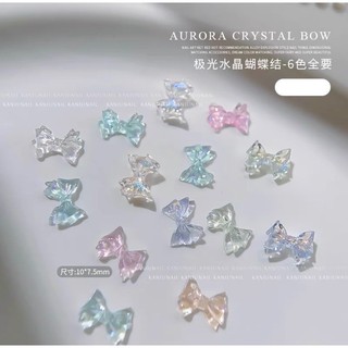 Set 25 Charm Nơ Ánh Nhũ Trang Trí Móng
