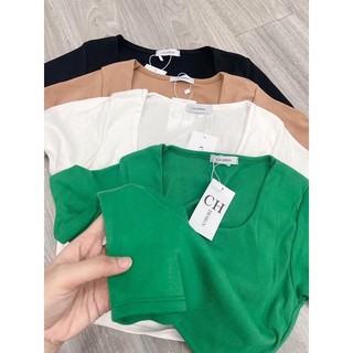 ÁO CROPTOP CỔ VUÔNG 4M