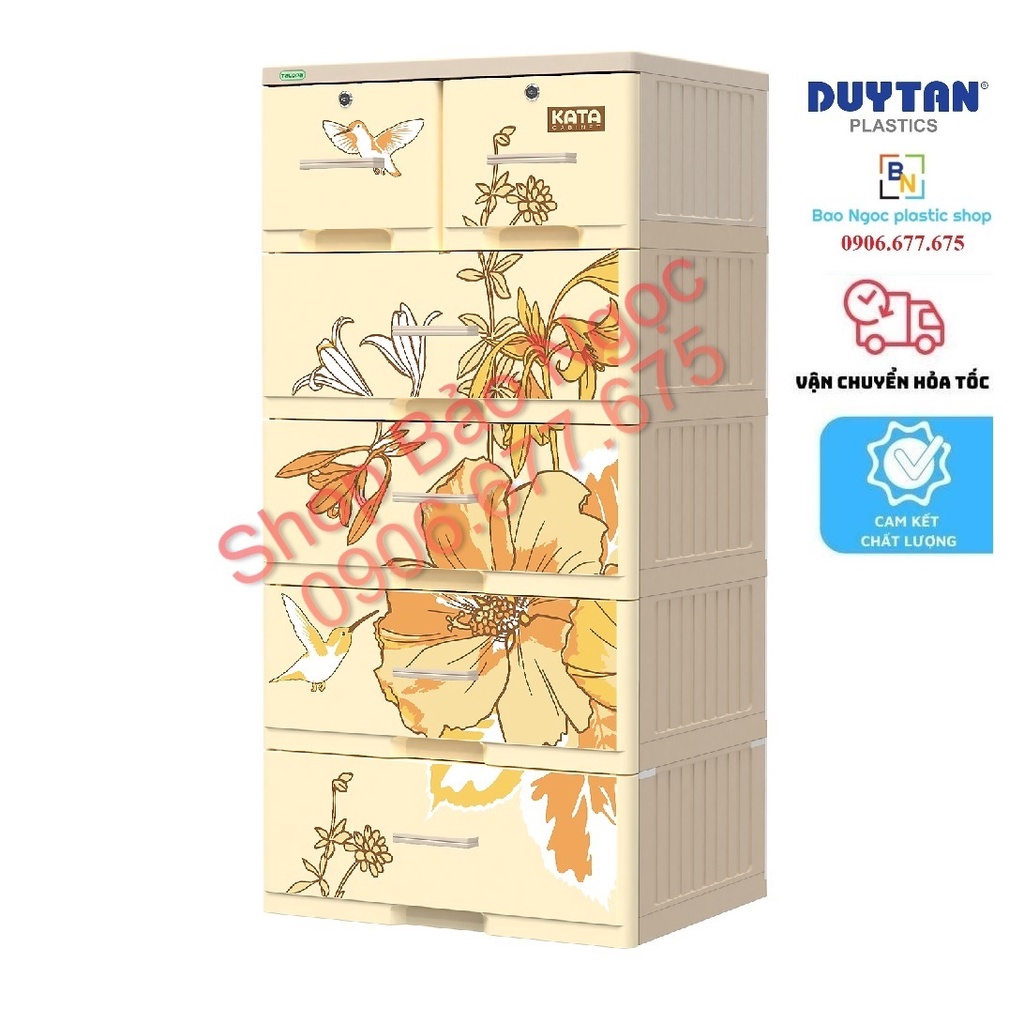 Tủ nhựa Kata Duy Tân Hoa Ly 5 tầng 6 ngăn
