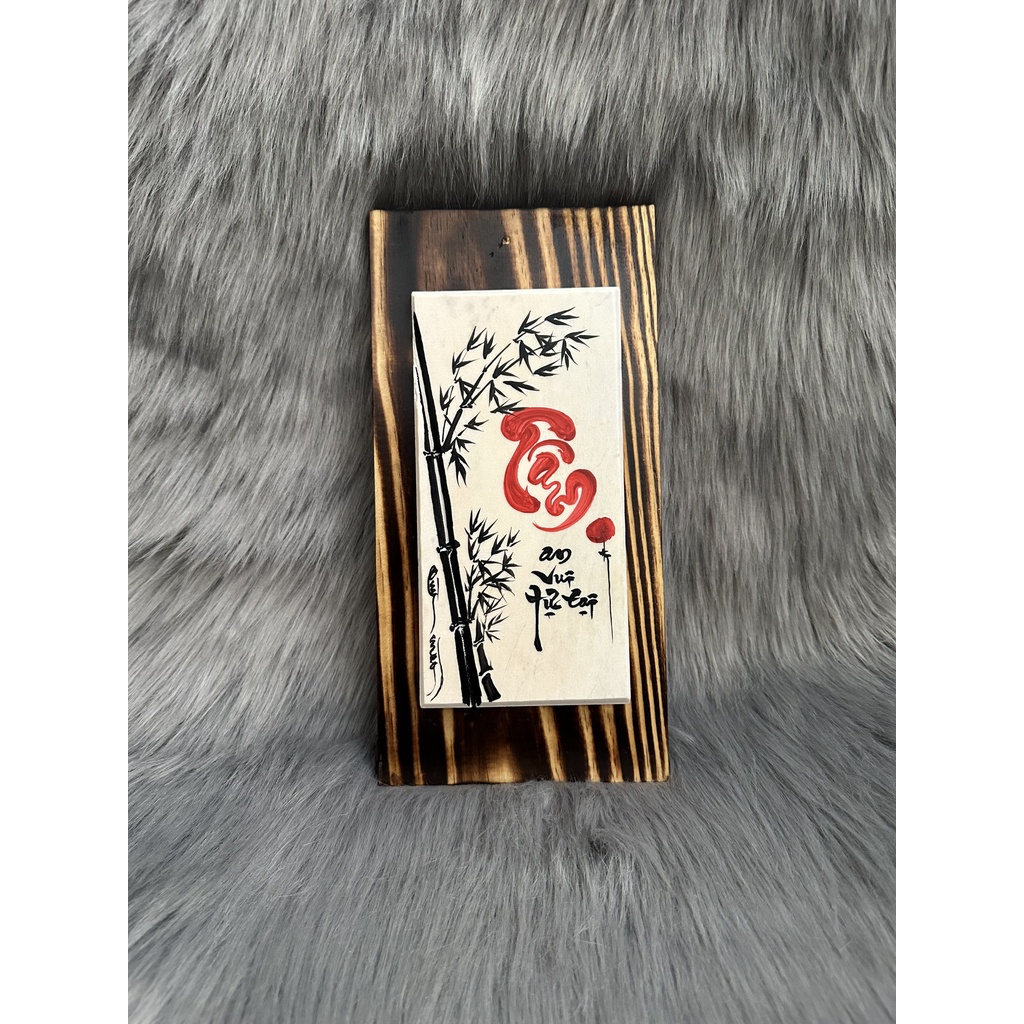 Tranh Gỗ Nghệ Thuật Chữ Thư Pháp Ý Nghĩa, Tranh Thư Pháp Treo Tường, Để Bàn Trang Trí Nhà Cửa