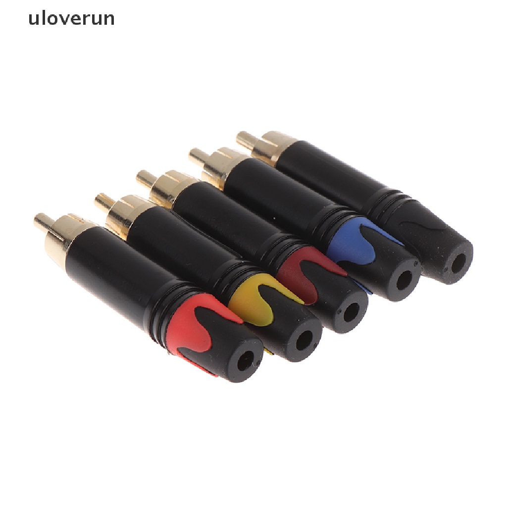 Uloverun Đầu Nối Chuyển Đổi Âm Thanh RCA Jack Cắm Hoa Sen