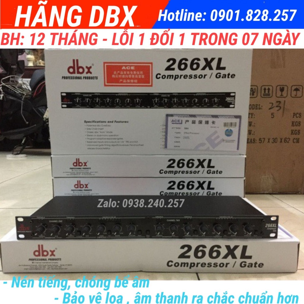 [HÀNG LOẠI 1 DBX]Nén tiếng compressor dbx 266xl hàng chuẩn cao cấp loại 1 - compressor dbx - dbx 266 xl