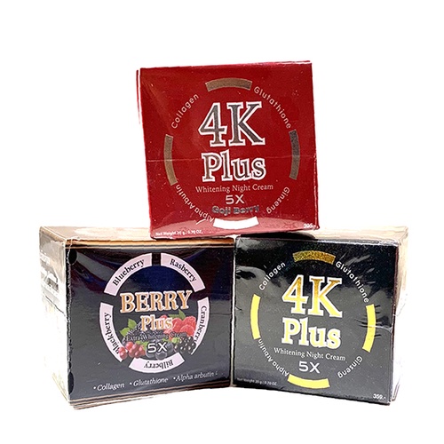 Combo Kem Dưỡng Trắng 4K Plus Chính Hãng