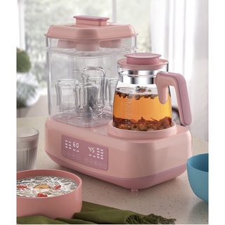 Máy tiệt trùng bình sữa đa năng 6 trong 1, sấy khô, bình đun sôi, máy hâm nóng, máy hấp