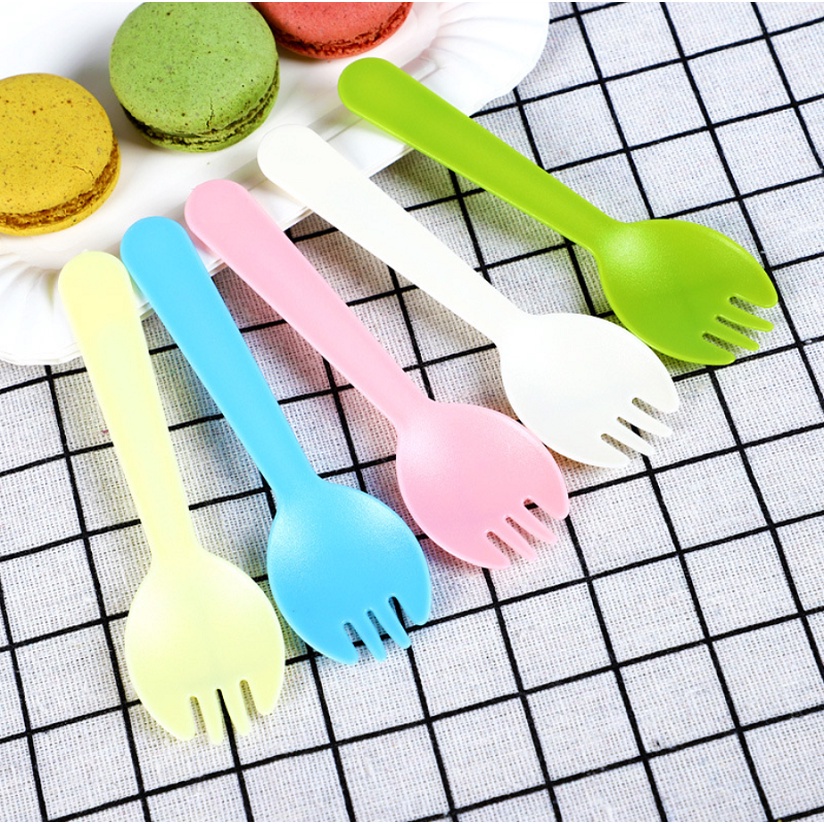 Bộ dao dĩa nến đĩa giấy sinh nhật,bộ phụ kiện ăn bánh kem Combo 5 đĩa Giấy + 5 dĩa + 1 Dao + 1 vỉ 10 cây nến