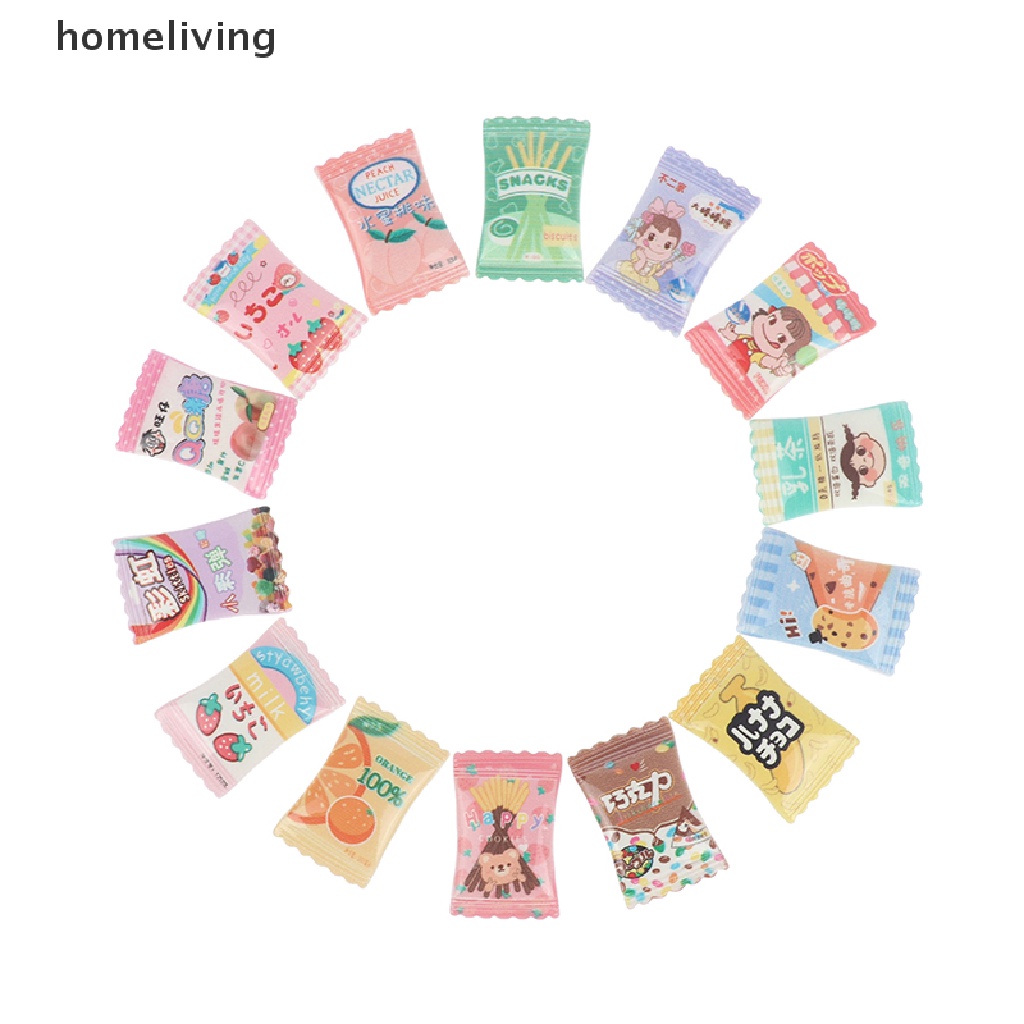 Set 10 Kẹo Ngọt Mini Tỉ Lệ 1 / 12 Trang Trí Nhà Búp Bê
