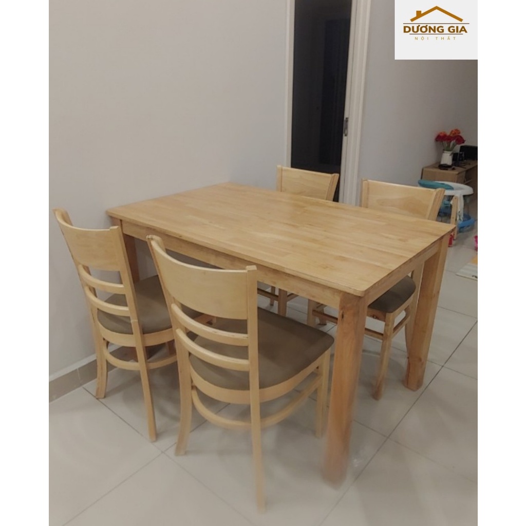 Bộ bàn ăn 4 ghế gỗ Xịn. Miễn phí vận chuyển HCM