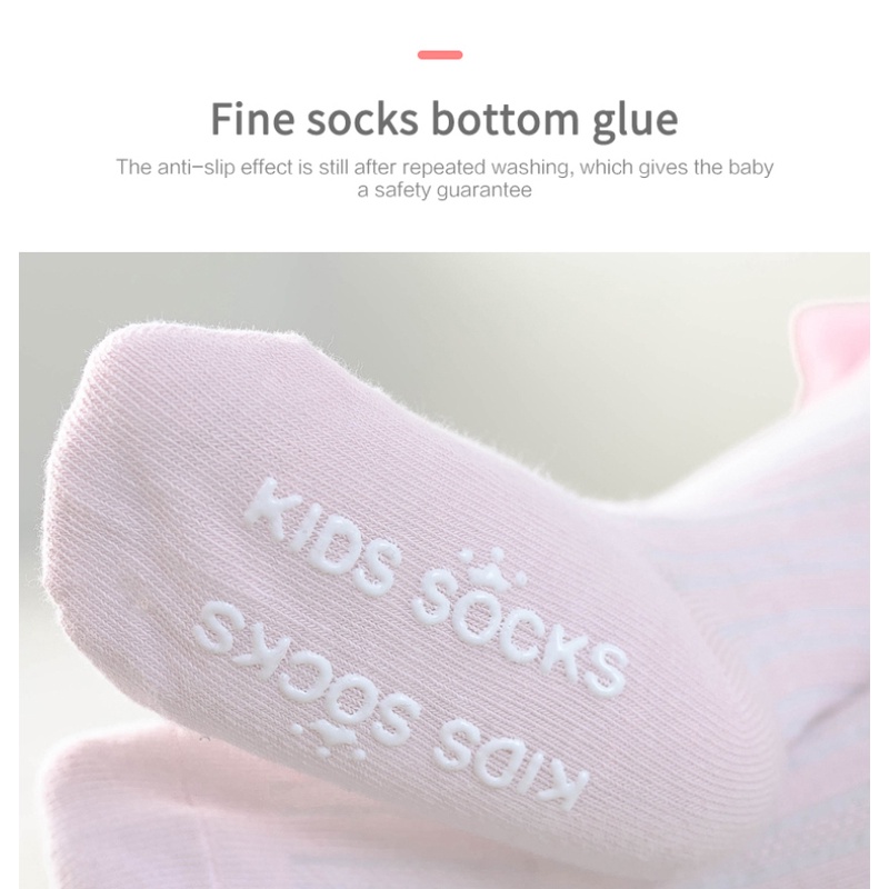 Vớ Cotton Cổ Vừa Màu Trơn Đính Nơ Phong Cách Mới Cho Bé Gái