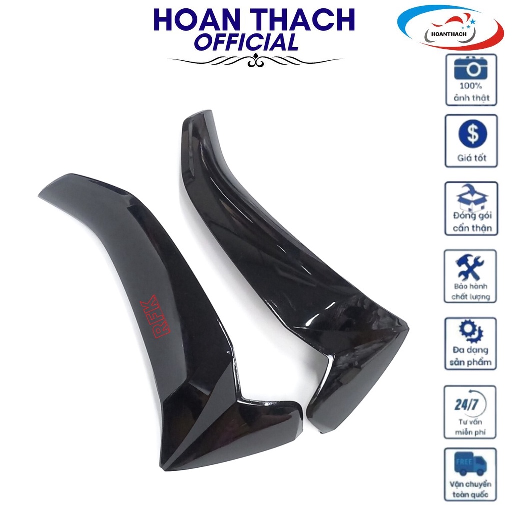 Cặp cánh ngoài trái phải dùng cho xe sirius màu đen nhựa đài loan, HOANTHACH SP011797