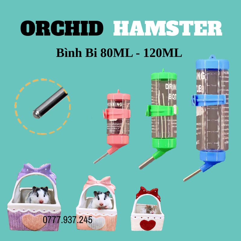 Bình Nước Bi và Đế BÌnh Hamster,Thỏ, Sóc..v..v