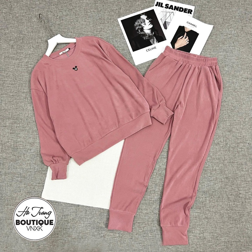 Sét nhung tăm logo Micky, sét bộ mùa đông 4 sz  Jullie.De' Clothing