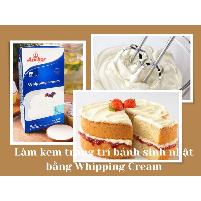 Mua Kem Sữa Anchor New Zealand 1000ml/ Kem Sữa Bánh Kem/ Whipping Cream
