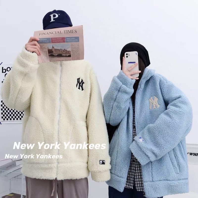 ÁO KHOÁC MLB LÔNG CỪU